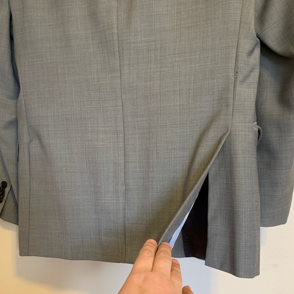 Tommy Hilfiger 100% Wool Men’s or Boy’s Gray Formal Suit Coat Blazer 36 Short - Picture 8 of 16